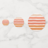 コーラルストライプオレンジストライプ色 コンフェッティ (正面)