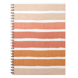 コーラルストライプオレンジストライプ色 ノートブック