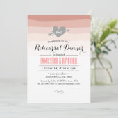 コーラルストライプハート&アローリハーサルディナー 招待状 (スタンド正面)