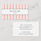 コーラルストライプビジネスカーストライプド 名刺 (正面/裏面)