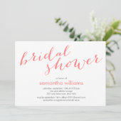 コーラルストライプブライダルシャワー 招待状 (スタンド正面)