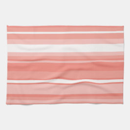 コーラルストライプ キッチンタオル