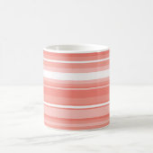 コーラルストライプ コーヒーマグカップ (中央)