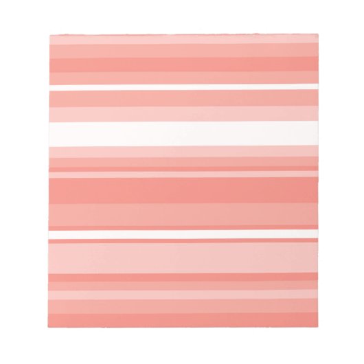 コーラルストライプ ノートパッド (正面)