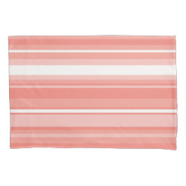 コーラルストライプ 枕カバー