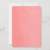 コーラルストリングライツベビーシャワー招待状 招待状 (裏面)