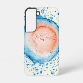 コーラルスプラッシュ" – 水彩バースト スマホケース SAMSUNG GALAXY S22ケース