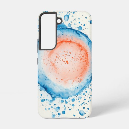 コーラルスプラッシュ – Water color Burst Phone Case Samsung Galaxyケース (裏面)