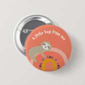 コーラルスロートが虹を少し抱き締める私 缶バッジ (正面&裏面)