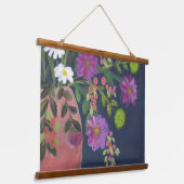 コーラルタンゴつるウォール 吊り下げ型タペストリー (傾斜あり)