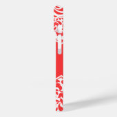 コーラルダマスクカスタムモノグラムモノグラムのケースマット Case-Mate iPhoneケース (裏面 / 左)