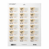 コーラルダマスクヴィンテージバードケージエアメール愛詩 ラベル (フルシート)