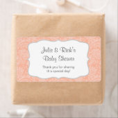 コーラルダマスク水のボトルカスタマイズの好意! ラベル (インサイチュ)