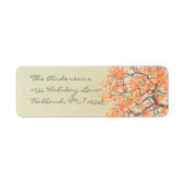 コーラルツリーカラメルカフェ差出人住所 ラベル (正面)