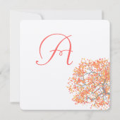 コーラルツリーグレートランクラズベリーウェディング招待状 招待状 (裏面)