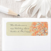 コーラルツリー差出人住所 ラベル (インサイチュ)