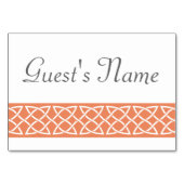 コーラルテーブルカードのケルト織りハート テーブルナンバー (裏面)