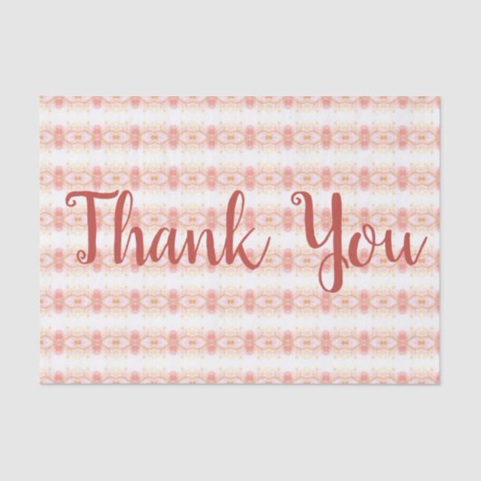 コーラルデザイパターン（の模様が）あるナー 薄葉紙 (正面)