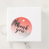 コーラルトロピカルパームツリービーチサンキュー結婚ズ フェイバータグ (インサイチュ)