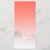 コーラルトロピカルパームツリービーチ結婚式 メニュー (裏面)