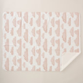 コーラルドリームタイムウォーターカラークラウドシェルパブランケット シェルパブランケット (正面(横))