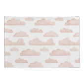 コーラルドリームタイムウォーターカラークラウドパイロケース 枕カバー (裏面-右)