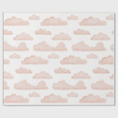 コーラルドリームタイムウォーターカラークラウドラッピング紙 ラッピングペーパー (フラット)