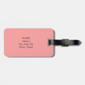 コーラルニット荷物タグ+名前，モノグラム ラゲッジタグ (裏面横)