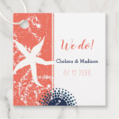 コーラルネイビービーチ結婚式 フェイバータグ (正面)