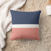 コーラルネイビー装飾用クッション クッション (ブランケット)