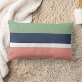 コーラルネイビー装飾用クッション ランバークッション (ブランケット)