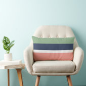 コーラルネイビー装飾用クッション ランバークッション (椅子)