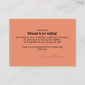 コーラルハイビスカスセレナーデパラダイス プレイスカード (裏面)