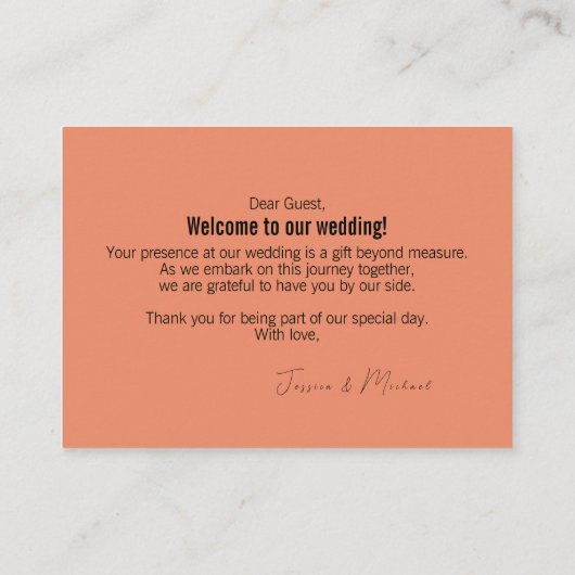 コーラルハイビスカスセレナーデパラダイス プレイスカード (裏面)