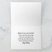 コーラルハイビスカス – 誕生日カード カード (内部)