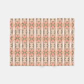 コーラルハニーデザイナーフリースブランケット フリースブランケット (正面(横))