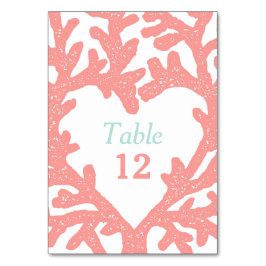 コーラルハートアクアビーチ結婚式テーブル番号 テーブルナンバー