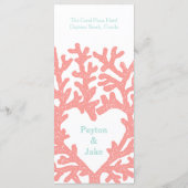 コーラルハートアクアビーチ結婚式プログラム プログラム (裏面)