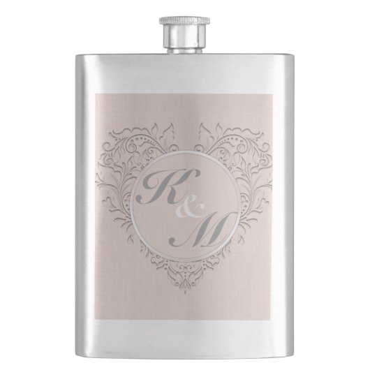 コーラルハートシック フラスク (正面)