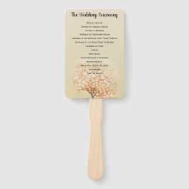 コーラルハートリーフツリー結婚式 プログラム ハンドファン