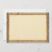 コーラルハートリーフ素朴ツリーバーンフォレ結婚スト 招待状 (裏面)