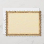 コーラルハートリーフ素朴ツリーバーンフォレ結婚スト 招待状 (裏面)