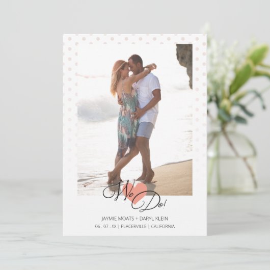 コーラルハート私たちは引用文水玉模様写真結婚の (スタンド正面)