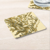 コーラルバイザシー スクエアペーパーコースター (アングル)