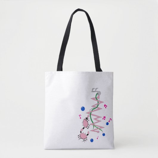 コーラルバスドロップオールオーバープリントトートショルダートート トートバッグ (正面)