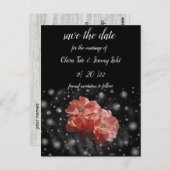 コーラルバラとブラック ポストカード (正面/裏面)