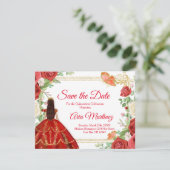 コーラルバラクインセアニラ15アノスセーブ・ザ・デート サンキューカード (スタンド正面)