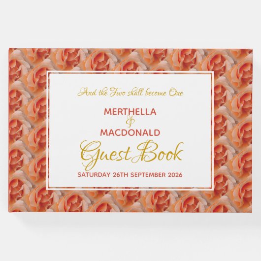 コーラルバラクリスチャン聖なる書物、 経典愛国心結婚の ゲストブック (正面)