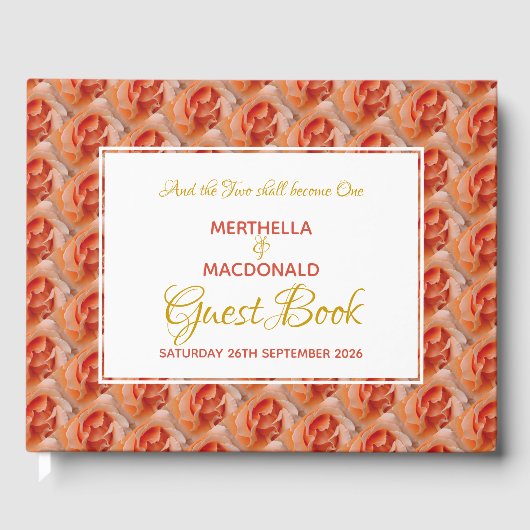 コーラルバラクリスチャン聖なる書物、 経典愛国心結婚の ゲストブック (正面)