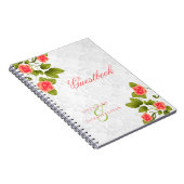 コーラルバラフラワーズゲストブック ノートブック (右側)